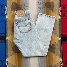 Vintage Levi s 501xx Button Fly Acid Wash Jeans Men s Size 30x30 Made In USA