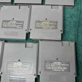 Lot of 14 Nintendo NES Games! Gumshoe,guerrilla,p.o.w. Strider,tnmt,Dinoriki !!