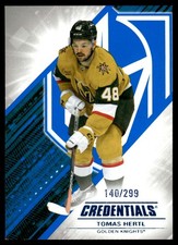 Tomas Hertl #89 140/299 2024-25 Upper Deck Credentials Blue Vegas Golden Knights