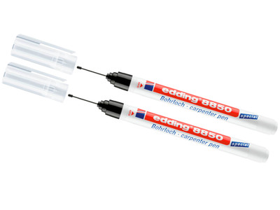 2 x Edding 8850 Bohrlochmarker Tieflochmarker Carpenter pen 1 mm schwarz