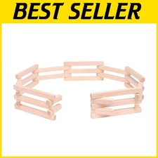 Handcrafted Wooden Folding Corral Fence Toy for Imaginative Play - 68" Long