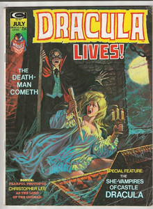 DRACULA LIVES MAGAZINE # 7 1974 HORROR LUIS DOMINGUEZ GEORGE EVANS DICK GIORDANO