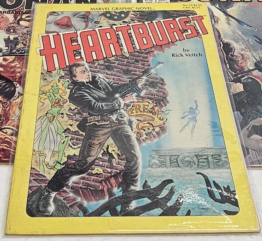 Savage Sword of Conan и графический роман Marvel No10: комплект Heartburst - Изображение 3 из 3