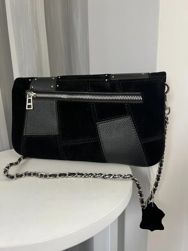 Women Zadig & Voltaire Frosted Cow Leather Shoulder Bag Crossbody Bag Handbag - Image 4 of 4