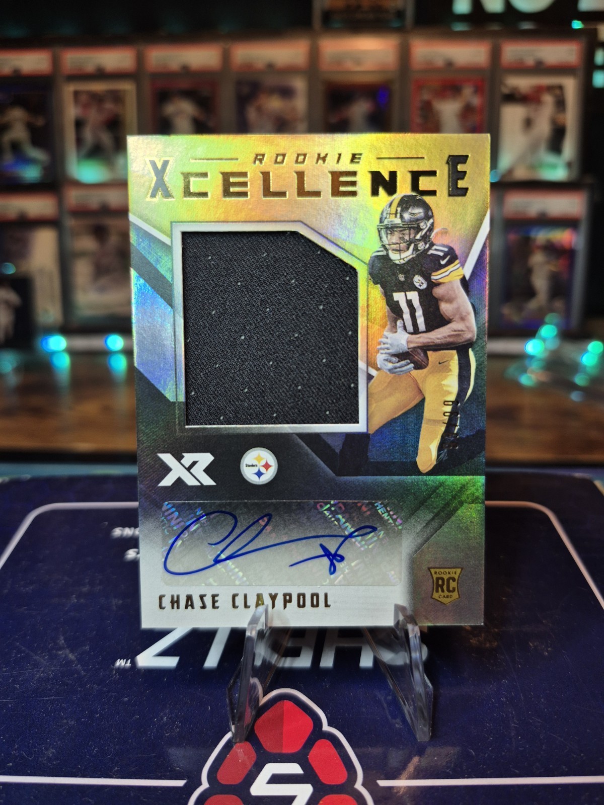 Chase Claypool 2020 XR Xcellence Rookie Patch Auto /99 Steelers