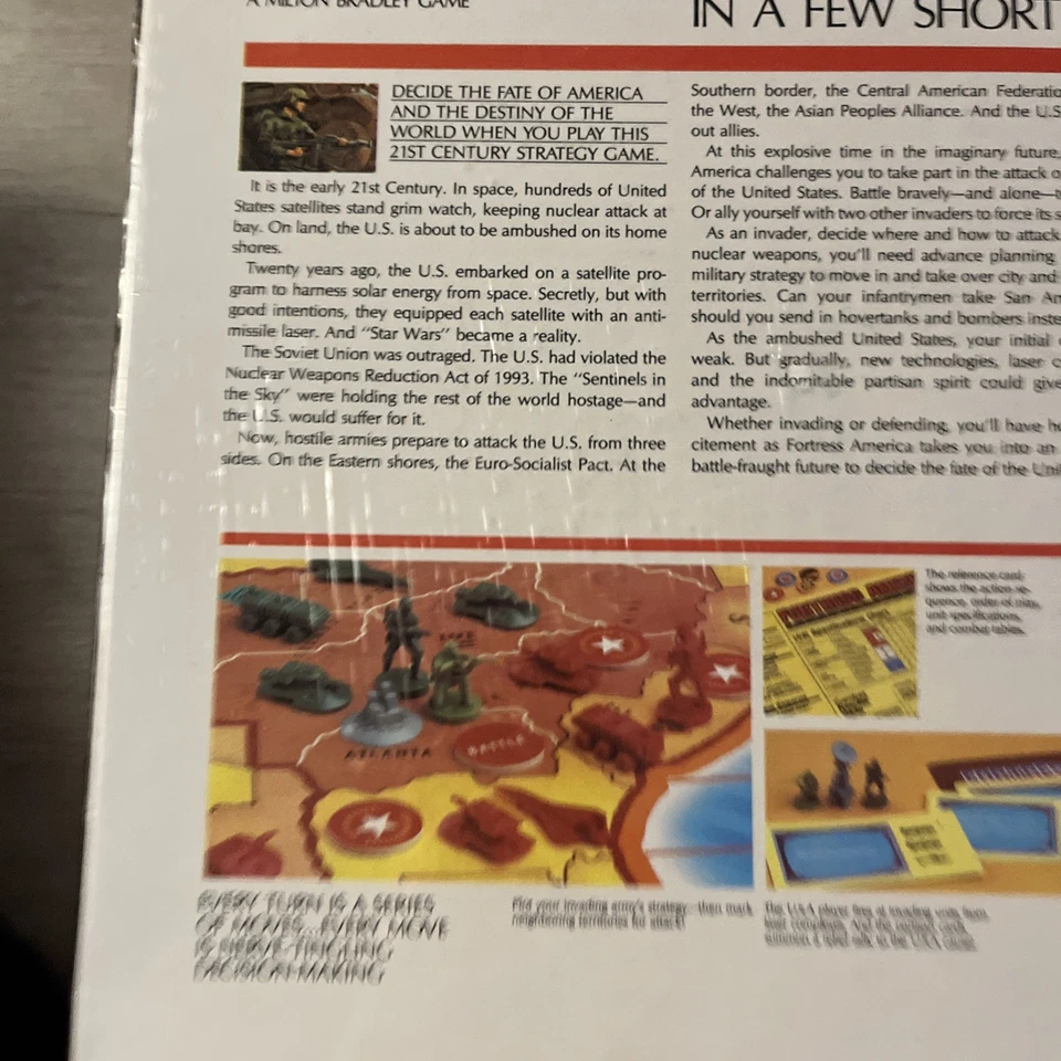 SELLADO DE FÁBRICA NUEVO FORTRESS AMERICA GameMaster A Milton Bradley Hame 1987  Foto 4 de 4