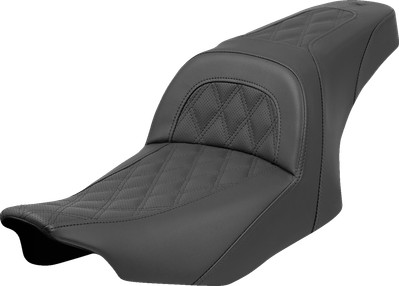 SADDLEMEN Slim Seat - Lattice Stitch - FLT/FLH '23-'24 823-07-162