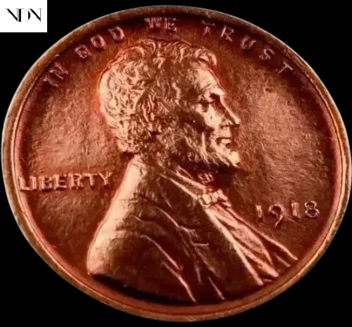 1918 Lincoln Wheat Penny Cent - Gem BU Red