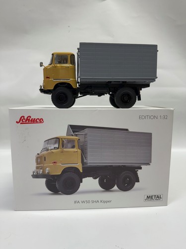 SCHUCO 1:32 *** DDR, IFA W-50 KKW 4 ruote SHA ribaltabile *** IMBALLO ORIGINALE, scatola, scatola - Foto 3 di 8