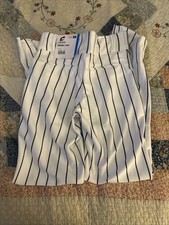Champro White Navy Pinstripe Baseball Pant Youth Medium new with tags