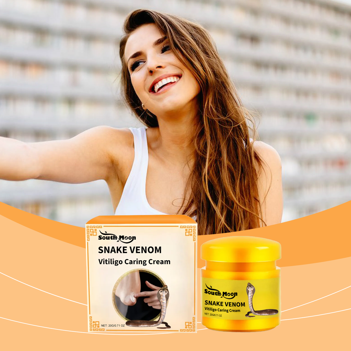 snake　ボディクリーム Snake Venom Skin Care Cream Shea Butter Polypeptide Brightening