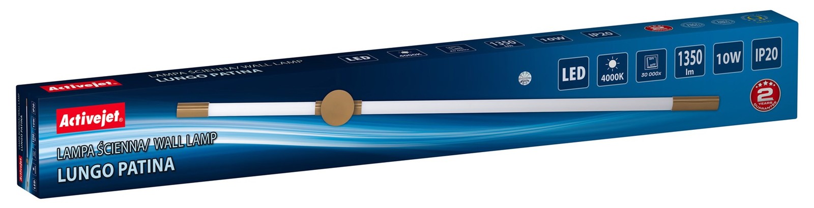 5901443391210 Activejet LED-Wandleuchte AJE-LUNGO Patina Activejet 16690₽