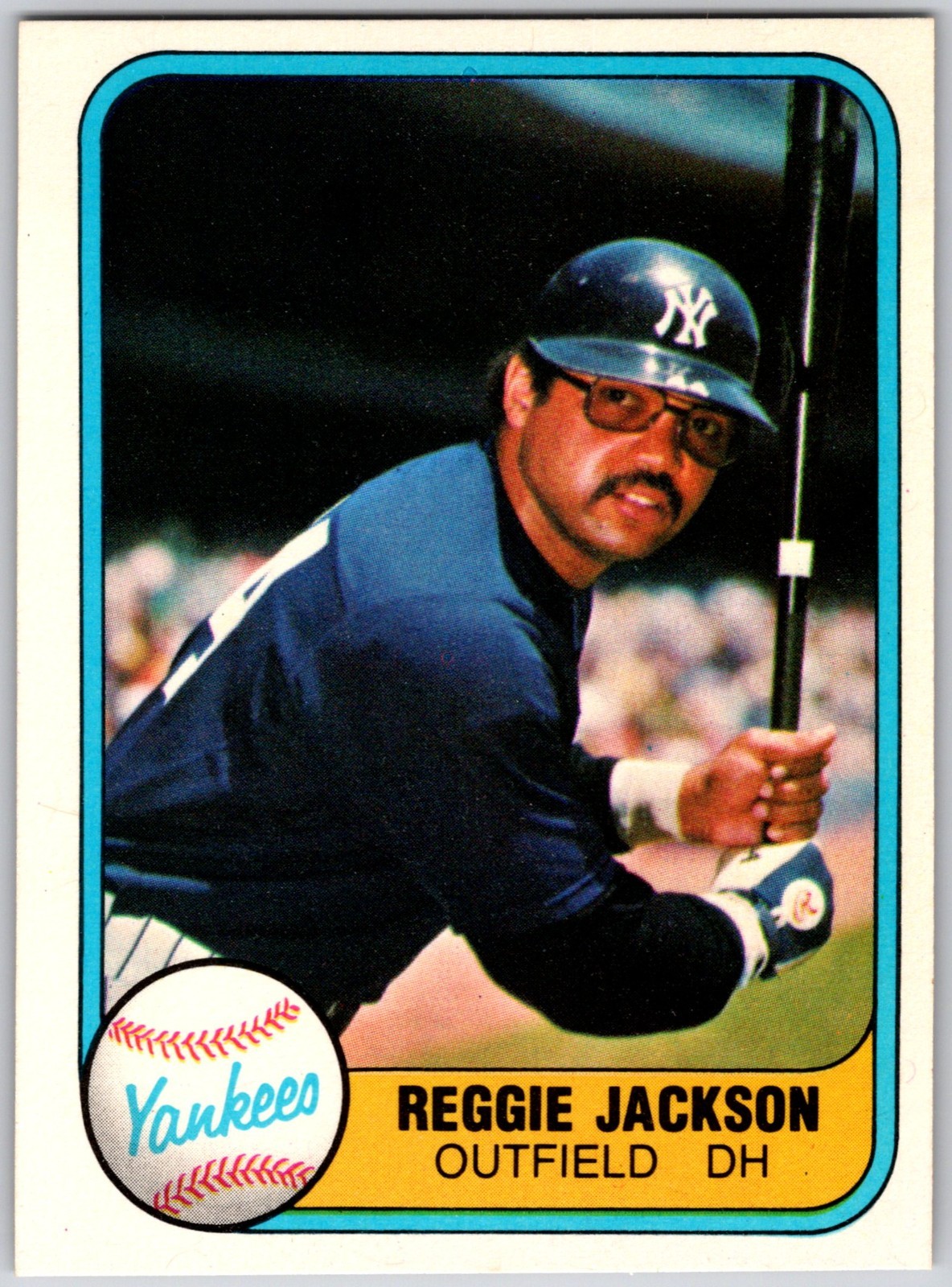 1981 Fleer #79 - Reggie Jackson (Batting) New York Yankees (NM) *HGCARDS*