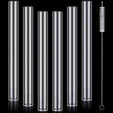 FoldTier 6 Pcs Borosilicate Glass Tube 12mm OD 2mm Thick Glass Blowing Tubes ...