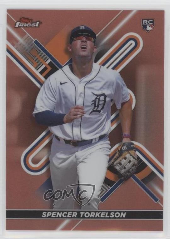 2022 Topps Finest Rose Gold Refractor 48/75 Spencer Torkelson #84 Rookie RC 0y9e