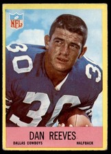 Dan Reeves Rookie Card 1967 Philadelphia #58 . rookie card picture