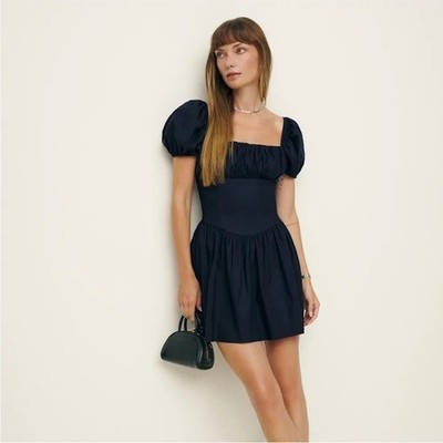 Reformation navy Marielle mini dress Size 4 | eBay