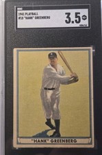 Hank Greenberg  1941 Play Ball  SGC 3.5