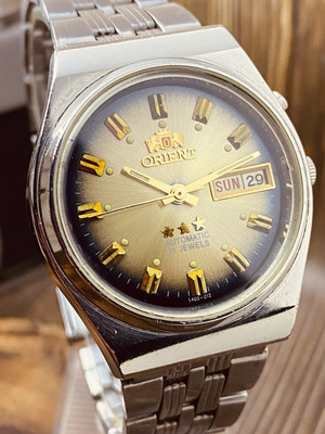 Vintage Orient 3⭐️ Cristal Automatic 21 jewels Japan Men Wrist