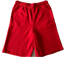 Id Ideology Men's Fleece Shorts in Licorice Red-Small