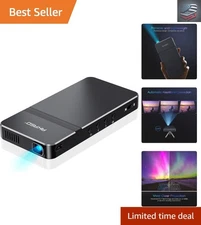Portable 1080P Mini Projector with Adjustable Screen and Built-In Speakers
