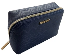 MISSONI Exclusively For DELTA Light Blue Wave Small Zippered Travel Case Bag