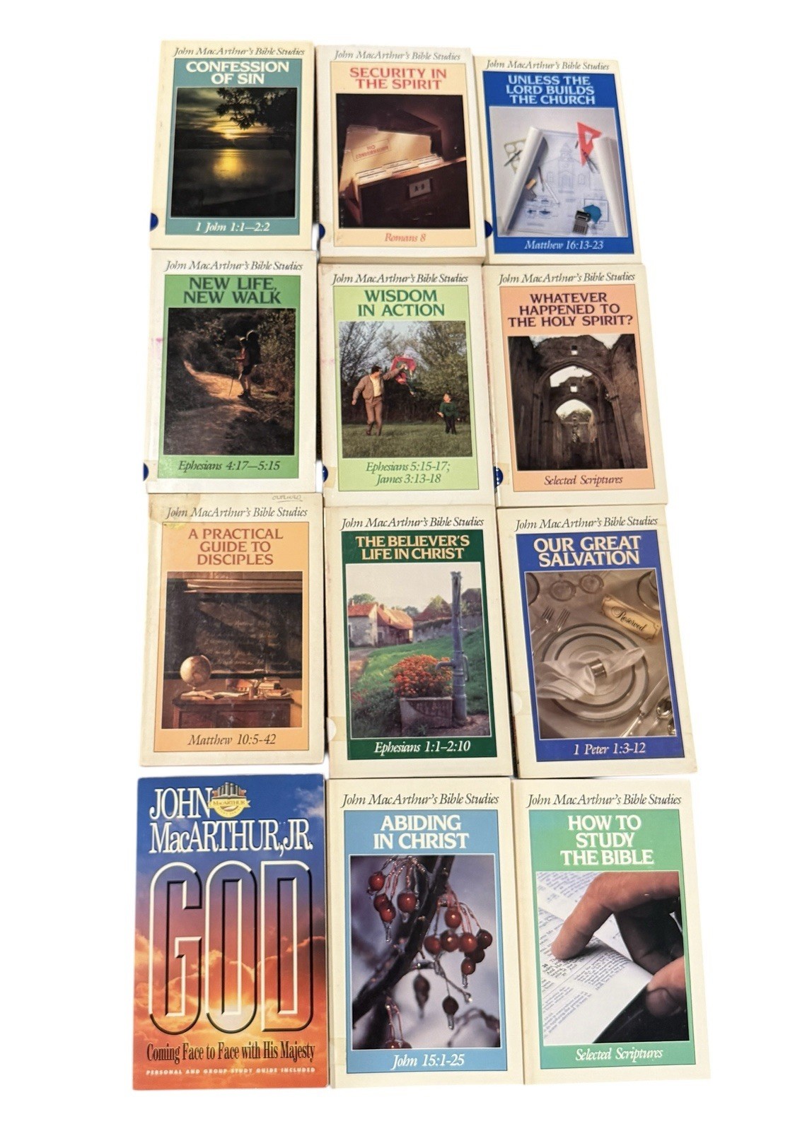 John Macarthur’s Bible Studies Lot of Twelve Books 12 Bundle Christian Faith