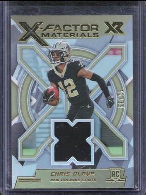 2022 Panini XR Chris Olave X-Factor Materials Rookie Jersey /75 Saints