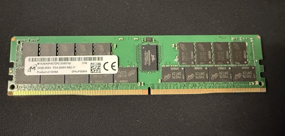 Micron DDR4 SDRAM 32 GB Total Capacity Memory (RAM) for sale | eBay