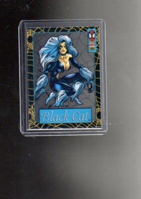 1994 Fleer Marvel Spider-Man suspended Animation Black Cat card 11