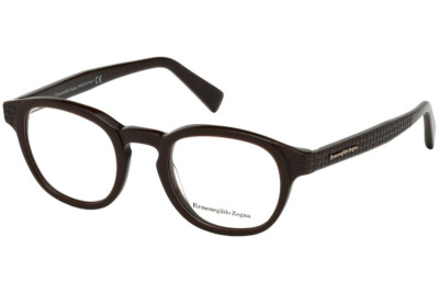 Ermenegildo Zegna VZ EZ 5108 Brown Round 050 Plastic Eyeglasses 48-22-145 EZ5108