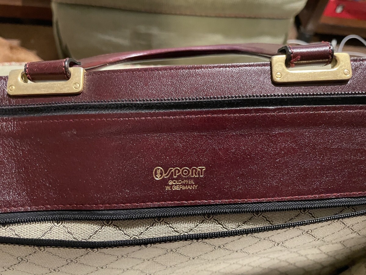 Gold Pfeil Sport ワインカラーｋレザー アタッシュケース FUJITAKA GOLD PFEIL レザーアタッシュケース A4 (オックスフォード
