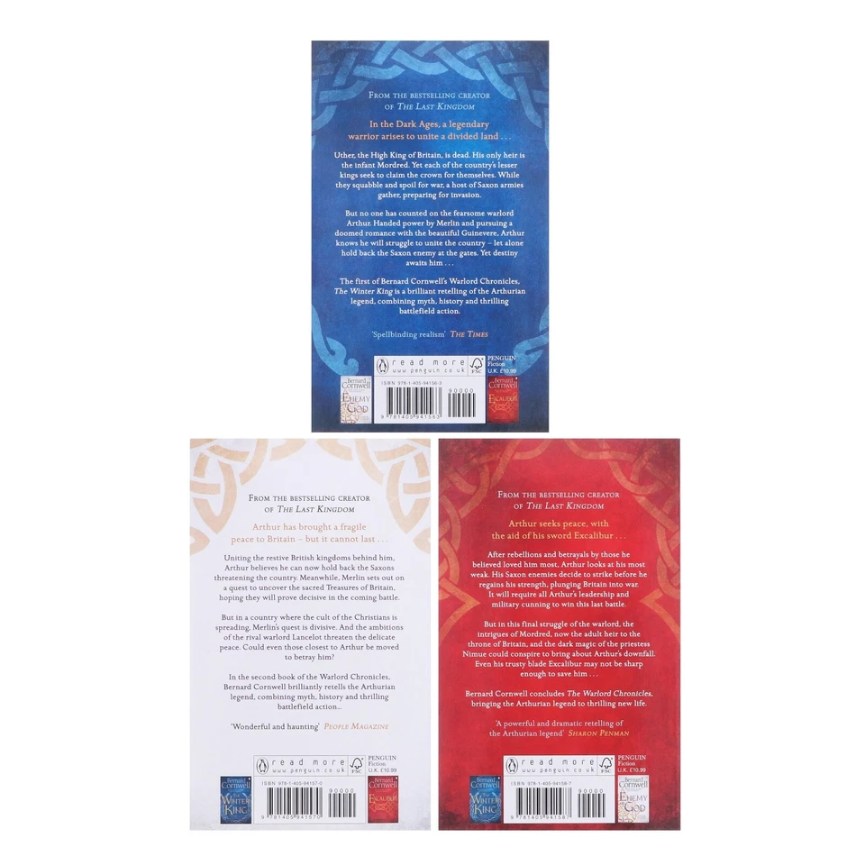 The Winter King Warlord Chronicles by Bernard Cornwell 3 Books - Fiction - PB - Image 3 of 4