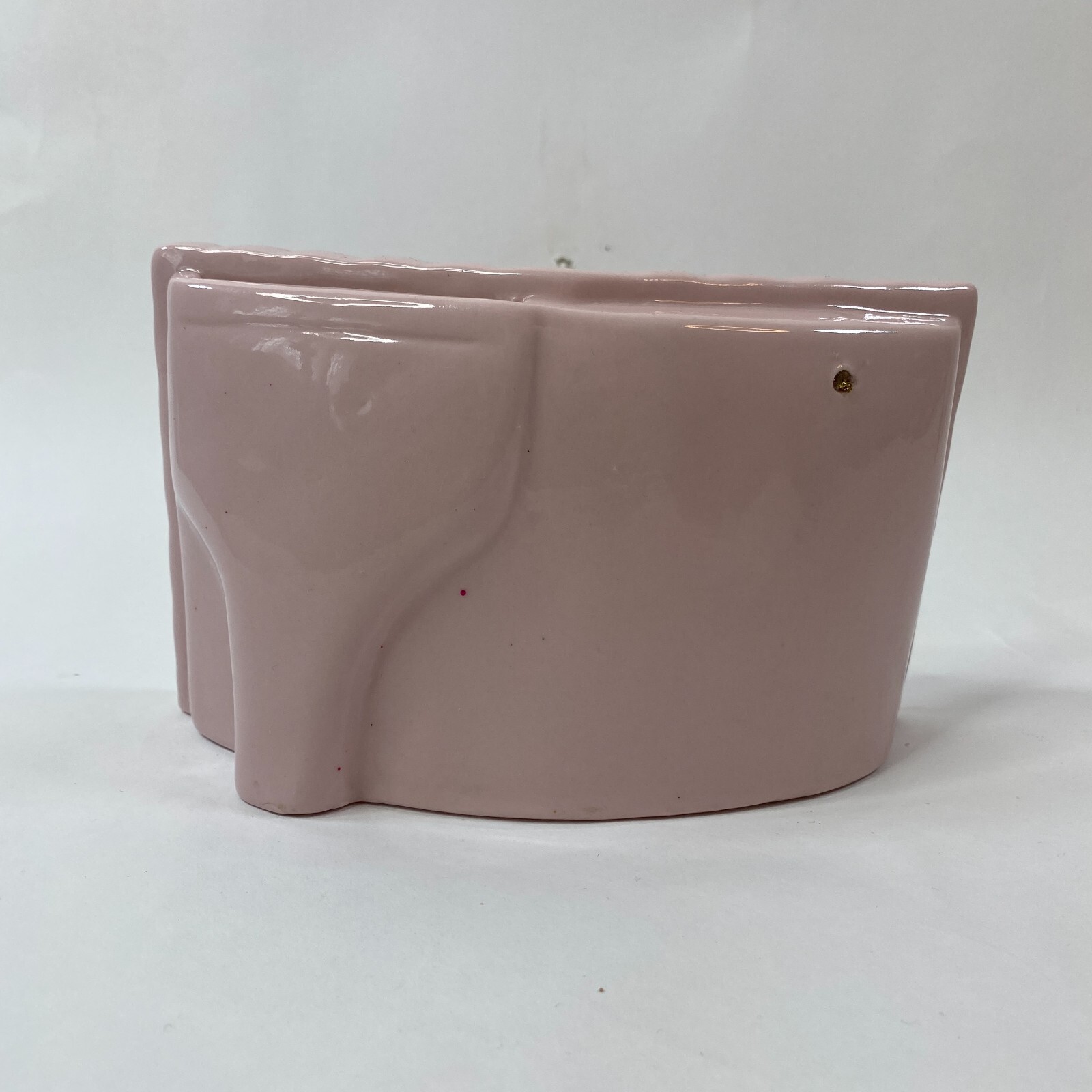 Baby Picture Frame ABC Vintage Ceramic Baby Booties Boots Nursery Pink Girl 4"