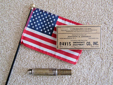 Antique Military First Aid Tire Gauge