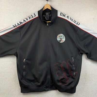 その他ブランド / MAKAVELI/ジャケット/XL/ベロア/BLK MAKAVELI BRANDED 2pac Shakur Tupac Track Suit Sz 4X Rap Hip Hop