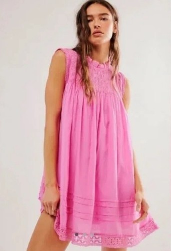 Mini Abito Free People Tinta Unita di Karitè Nuovo $168 in Magnolia Zucchero XS NUOVO CON ETICHETTE - Foto 3 di 7