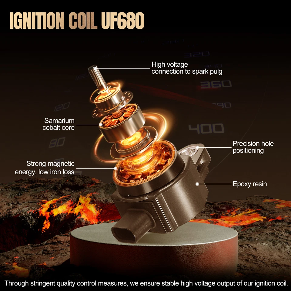 Bobina de encendido 4 para Chevrolet Malibu 2013 2014 2015 2,5 L L4 UF680 Foto 4 de 4