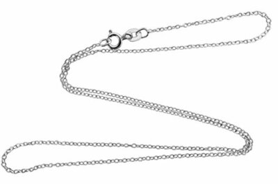 1mm Cable Chain Necklace 925 Sterling Silver - Italy Italian 16'' 18'' 20''