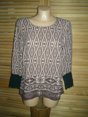 Shirt..Tunika..Vero Moda..Gr.S..Mehrfarbig..Muster-Mix..Rundhals..3/4 Arm