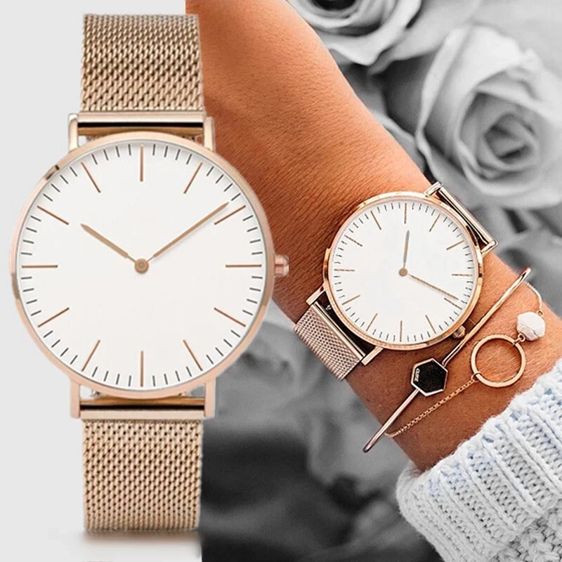 Casual Wrist Watch Quartz Wristwatch Fashion Analogue Watch Watches Simple Dial