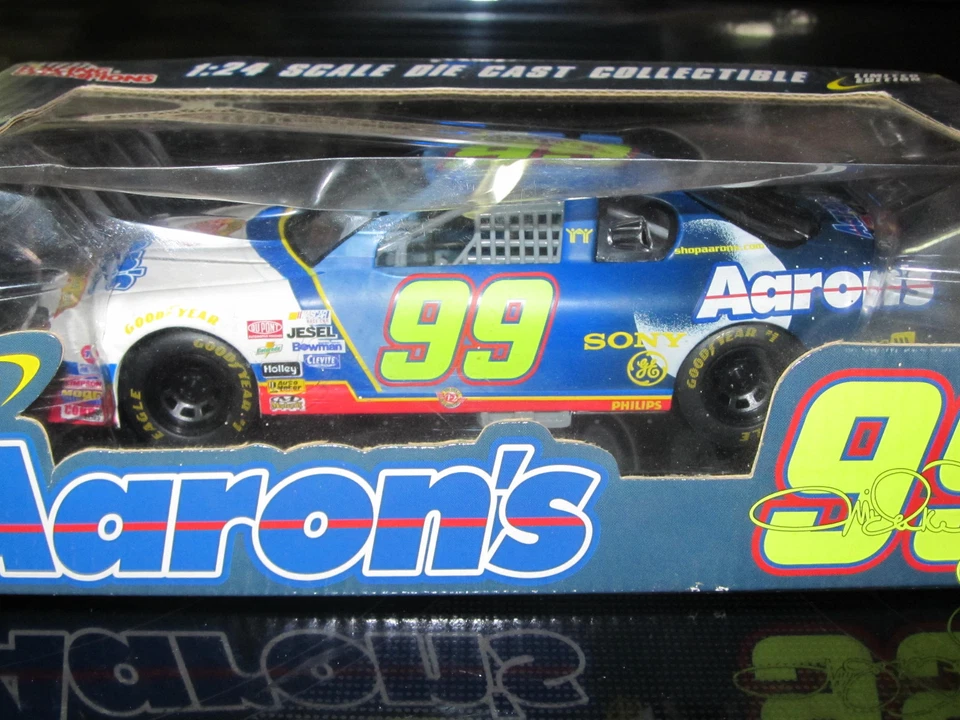 1:24 Scale Diecast Car Nascar Driver 99 Racing Champions Michael Waltrip Aaron's - Image 2 of 4
