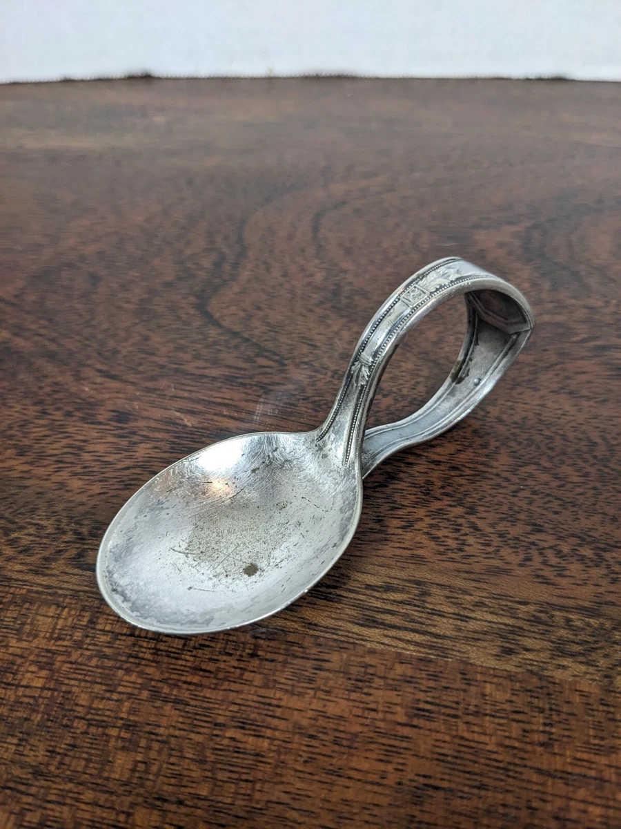 Beaded Loop Silver Plated Baby Spoon