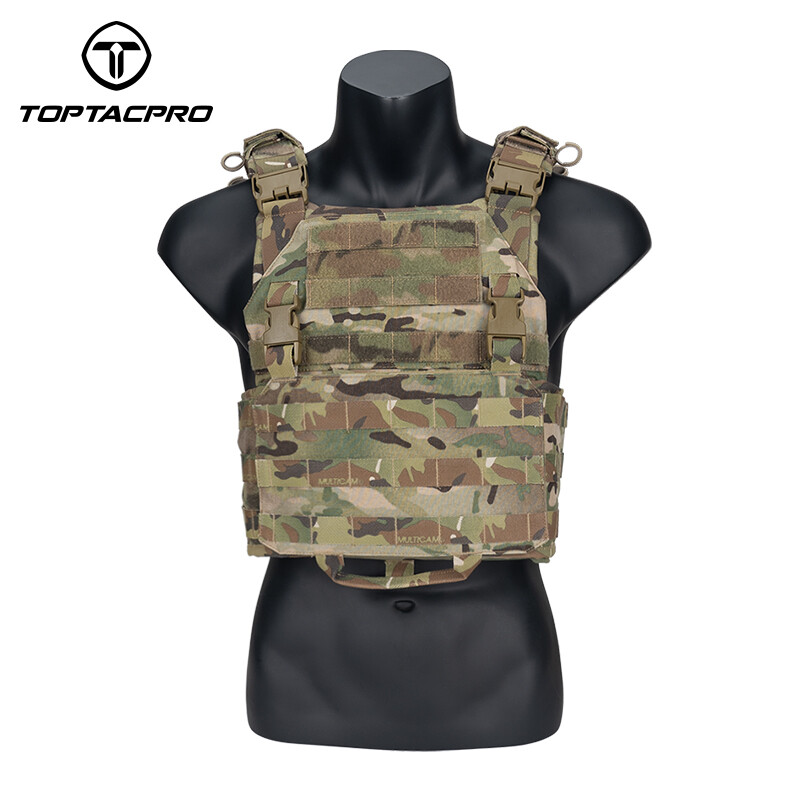 Gilet tactique TOPTACPRO AFPC support de plaque airsoft