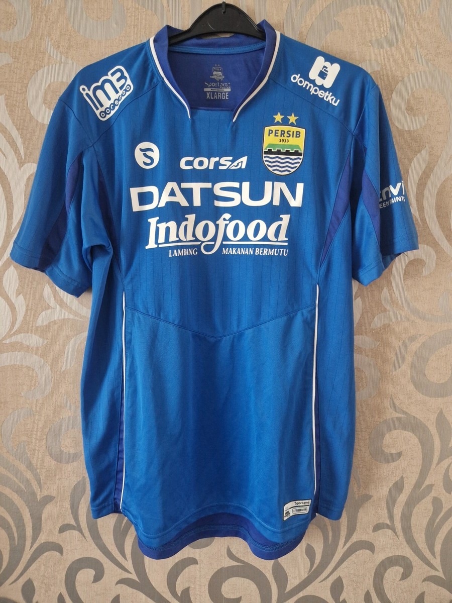 Persib サッカーシャツ 青 半袖 Persib Bandung 2016/2017 Home football shirt jersey VLADIMIR #3 L