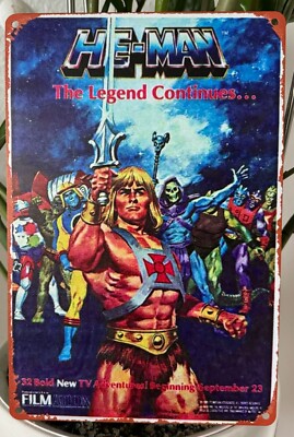 Blechschild Master Of The Universe 80s He-Man Kult Serie Retro Geschenk Wanddeko