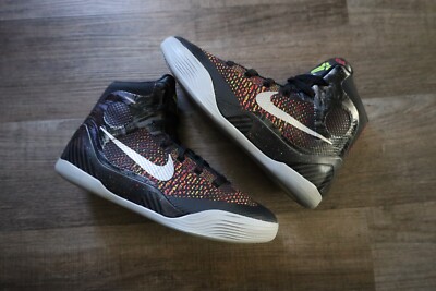 Nike Kobe 9 IX Elite Masterpiece GS Size 7 Black Multicolor 2014
