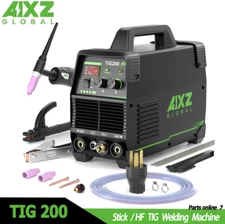 200A 2IN1 HF TIG STICK Welding Machine with Post-Gas 110/220V HF IGBT Inverter