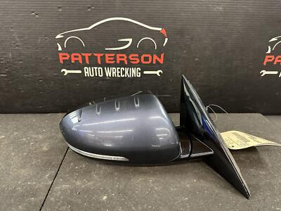 14-16 KIA CADENZA POWER PASSENGER RIGHT SIDE VIEW MIRROR W/MEMORY SMOKY BLUE B3U