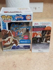 Jim Cummings Space Jam 2 signed Flocked Taz Funko Pop Figure JSA QQ97231